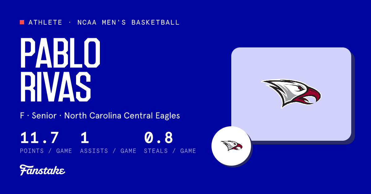 Pablo Rivas | North Carolina Central Eagles - Fanstake